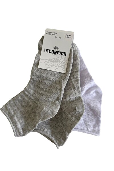 Plus Scorpion Γυναικείες κοντές κάλτσες με σχέδια, σετ 3 τεμαχίων – Βαμβακερές, αναπνέουσες, πολύχρωμες & πολλαπλές εκδικήσεις