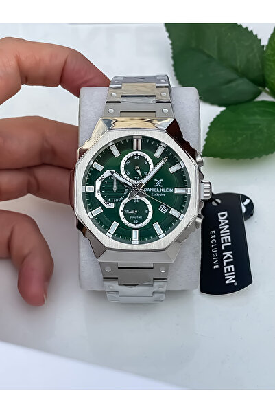 Daniel Klein All Functions Waterproof Highlighter New Season Men's Steel Watch Bracelet with Active Calendar