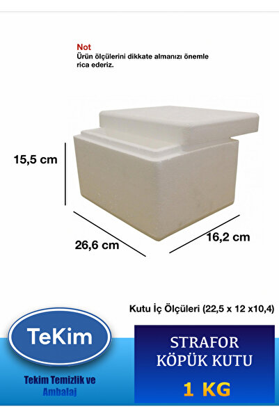 tekim temizlik ve ambalaj Strafor Beyaz Kutu D-2 1Kg