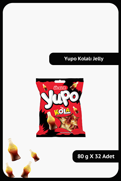 Ülker YUPO Jelly Kola - 80 gram - 32 Adet
