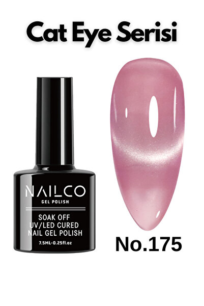 Naıl Co Uv Led Kalıcı Oje 7.5 ml Kedi Gözü Cat Eye Magnetik Seri Nailco 175