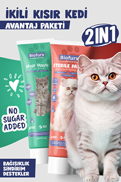 Biofurx Malt & Sterile Paste - Ikili Avantaj Paketi (TÜY YUMAĞI ÖNLEYİCİ KISI...