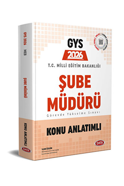 Data Yayınları 2026 GYS MEB Şube Müdürü Görevde Yükselme Sınavına Hazırlık Se...