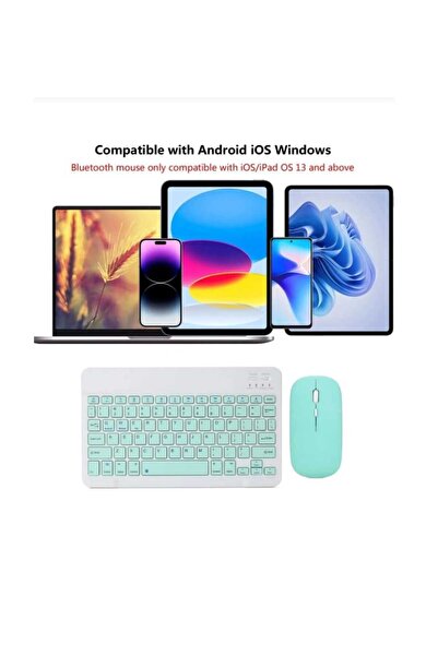 EHZ TEKNOLOJİ Galaxy A11+Plus Compatible Tablet Case with Stand + Keyboard Mouse Set