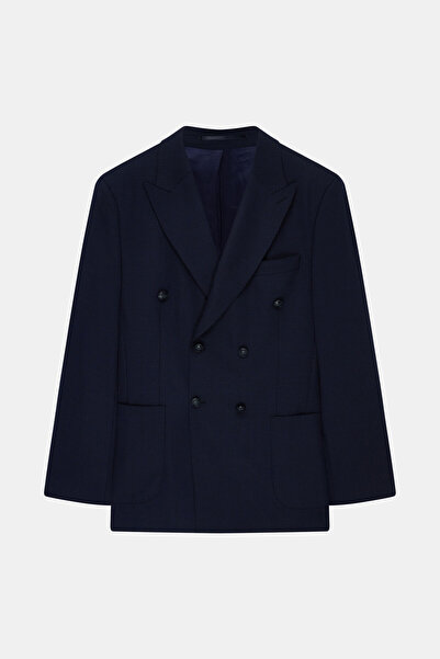 W Collection Dark Blue Buttoned Jacket
