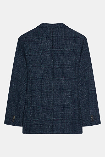 W Collection Petroleum Buttoned Wool Jacket