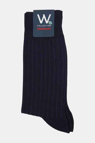 W Collection Dark Blue Bamboo Socks