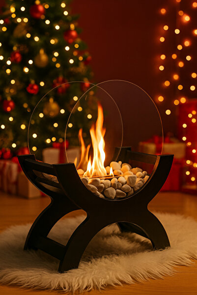 woodenatelier Bioethanol Şömine -masaüstü Şömine -masa Üstü Şömine -bacasız Şömine