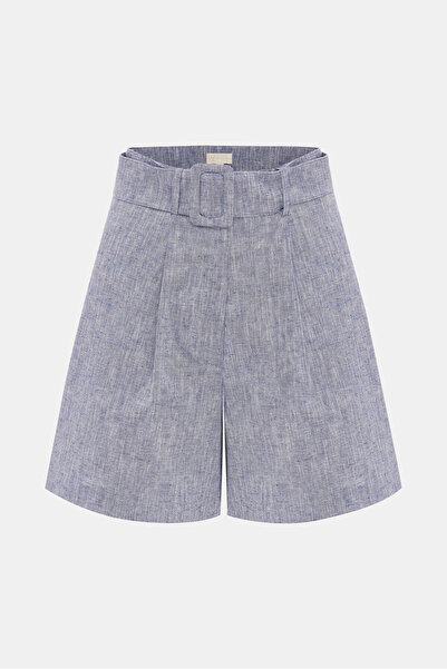 W Collection Blue Pleated Shorts
