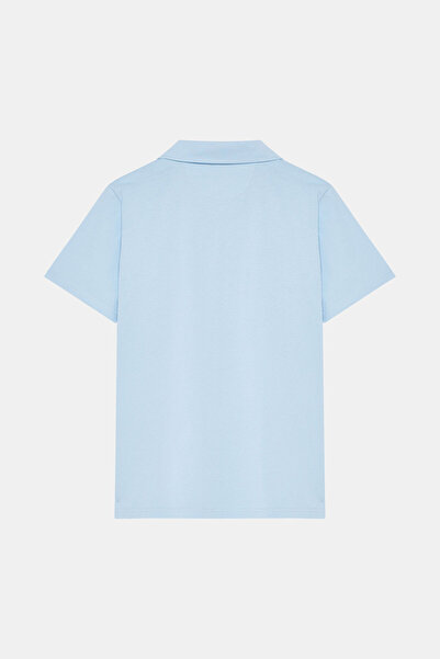 W Collection Turquoise Polo Collar T-Shirt