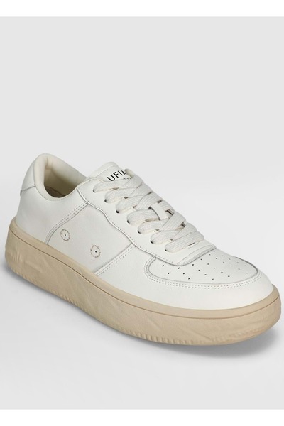 Lufian 122230041 Natalı Δερμάτινα Unisex Παπούτσια Sneaker ΛΕΥΚΟ