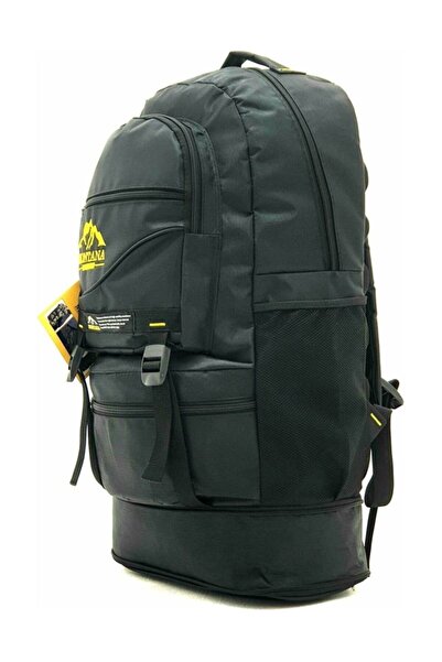 MONTANA Black Gusseted Mountaineer Backpack Waterproof Backpack