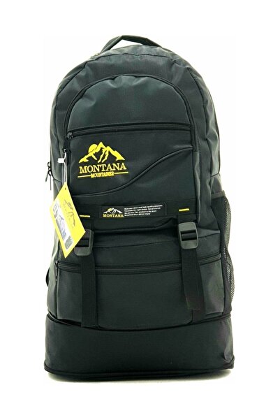 MONTANA Black Gusseted Mountaineer Backpack Waterproof Backpack