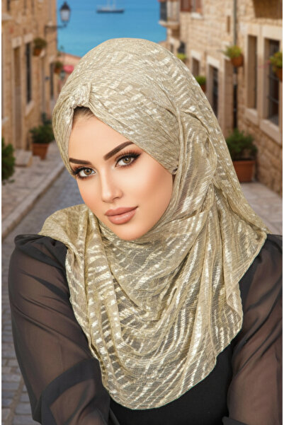 Aişe tesettür Dore Yakma Desen Double Şal