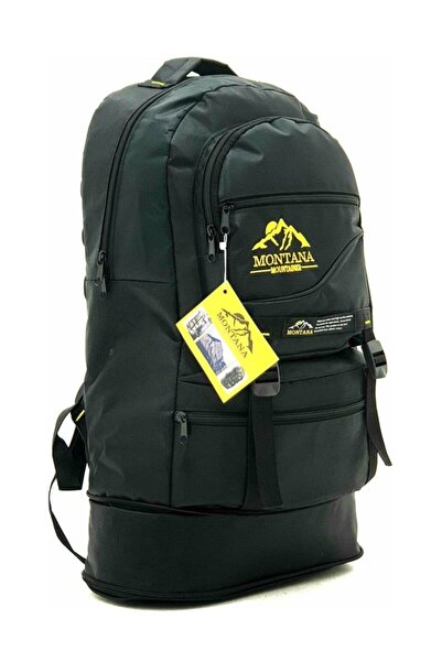 MONTANA Black Gusseted Mountaineer Backpack Waterproof Backpack