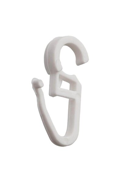 Tamiret Clip pentru perdea rustică Cârlig pentru perdea 25 buc. Culoare albă