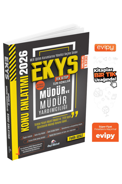 Dizgi Kitap 2026 MEB EKYS Müdür ve Yardımcılığı Konu Anlatımı 5. Baskı - Fati...
