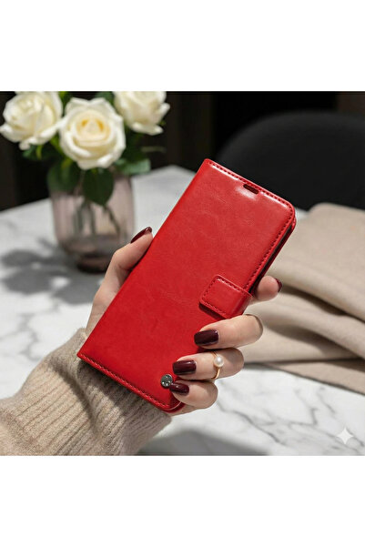 Hatreds Samsung Galaxy A26 Kılıf Trend S Plus Kapaklı Kılıf - Kırmızı