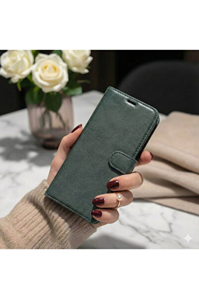 Hatreds Samsung Galaxy A26 Kılıf Trend S Plus Kapaklı Kılıf - Yeşil