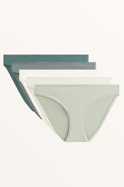 Oysho 5 cotton blend classic briefs