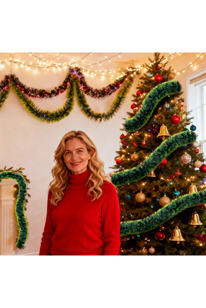 OEM Set 3x Beteală pentru Brad de Crăciun, 200 cm, Verde - By DBR