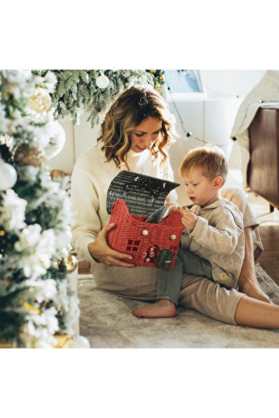 Mylamp Colorful Home Rattan Home Decorative Bag - Basket