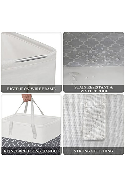 Generic Leon Home Foldable Waterproof Laundry Basket - Gray Lantern