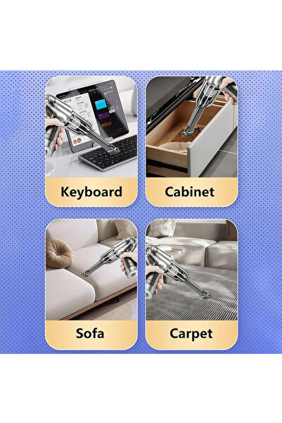 Generic Leon Home Cordless Car & Home Vacuum Cleaner - 19000Pa Brushless Handheld