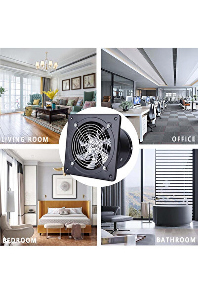 Generic Leon Home 10-inch CR Stainless Steel 70W Industrial Exhaust Fan with Damper