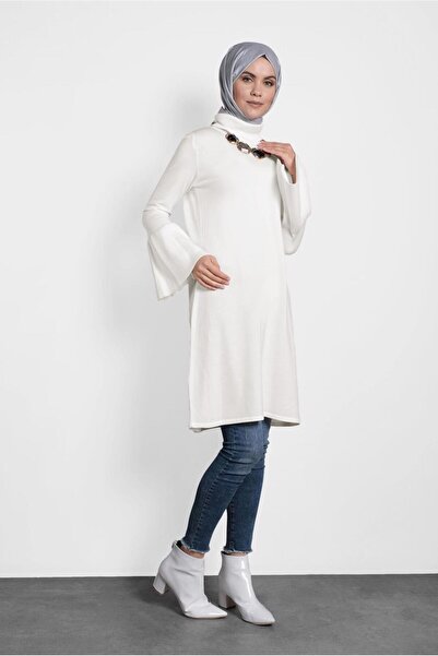 Alvina Πλεκτό Τούνικ ζιβάγκο - Φαρδύ μανίκι 40002