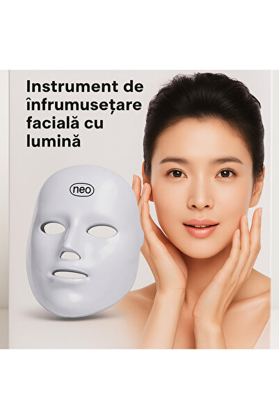 NEO Masca faciala cu led tratament afectiuni ten, acnee, pete, riduri, grasime, 7 in 1