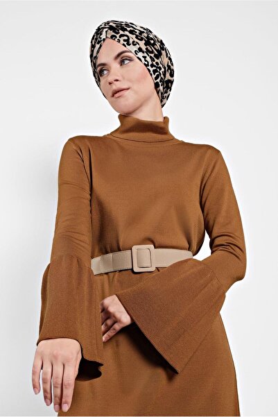 Alvina ŠIROKA HALJINA SA LEPRŠAVIM RUKAVIMA I VISOKIM VOROM 40012