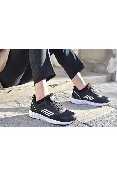 M.P. 231 1106 Comfolite Зручна внутрішня підошва Легкі шнуровані унісекс спортивні кросівки ЧОРНО-БІЛІ