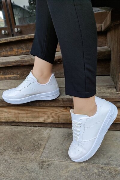 BEYAZ Prego Günlük Rahat Yürüyüş Unisex Spor Ayakkabı Aır V2