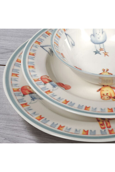 Güral Porselen طقم طعام بونيه 3 قطع من إيدا - 2945