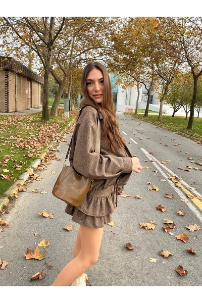 yako Дамска чанта Vega Kova Model с портмоне – за носене през рамо и на кръст...