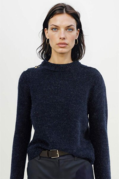 DeFacto Regular Fit Weicher Strukturierter Rundhals-Pullover C9075AX24WN