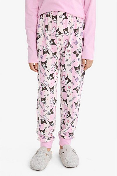 DeFacto Kuromi-Pyjama-Set für Mädchen, langärmliges Oberteil, langer Unterteil, F7358A825AU