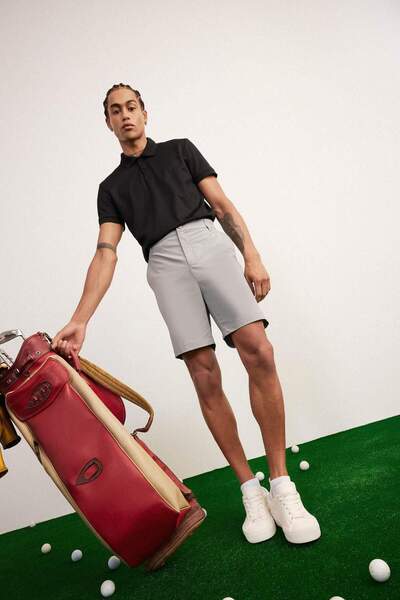 DeFacto DeFactoFit Slim Fit Dar Kesim Sporcu Dokuma Şort D9249AX25SP