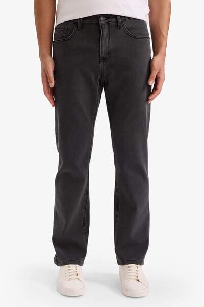 DeFacto Diago Comfort Fit High Waist Wide Leg Straight Leg Jean Pants F6132Ax25Wn