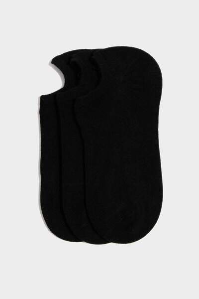 DeFacto Мъжки безшевни 3-пакетни бамбукови чорапи за маратонки F5323AXNS