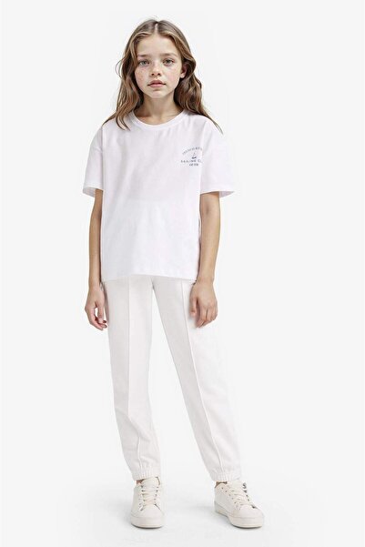 DeFacto Κοριτσίστικο ελαστικό στη μέση Basic Solid School Jogger Sweatpants X9036A625AU