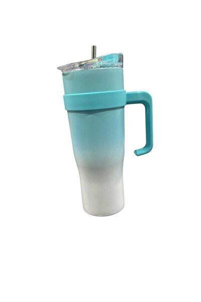 Generic Stainless Steel Tumbler with Straw – Large Capacity Thermal Bottle, Double Vacuum,(1000–1500ml)