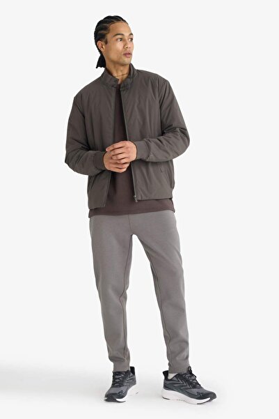 DeFacto DeFactoFit Slim Fit Φούτερ με φερμουάρ και κανονικό πόδι S3309AZ25AU