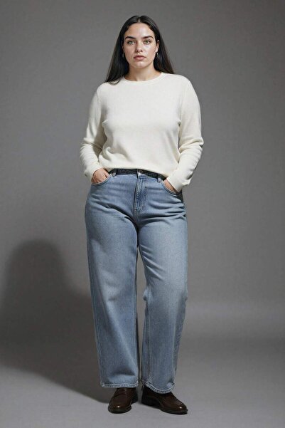 DeFacto Basic Kerek Nyakú Relax Fit Extra Puha Kasmír Texturált Kötött Pulóver F7091AZ20AU