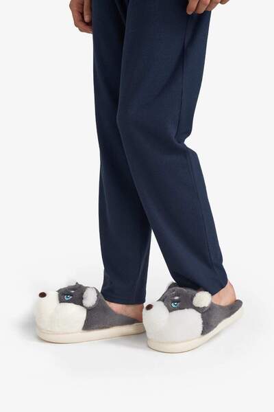 DeFacto Ανδρικές παντόφλες με επίπεδη σόλα Kurt F0482AX25WN