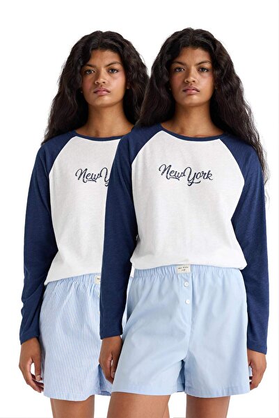 DeFacto Regular Fit Poplin, set de 2 - Fall in Love E4342AX25SM