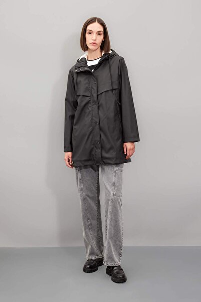 DeFacto Αδιάβροχο αδιάβροχο με κουκούλα Regular Fit με επένδυση από ψεύτικη γούνα