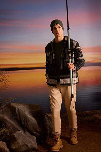 DeFacto Relax Fit Oduncu Фланелева сорочка з довгими рукавами A7045AX24AU