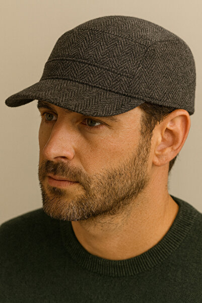 PaminBags Aksesuar قبعة كاسترو بنمط ظهر السمكة